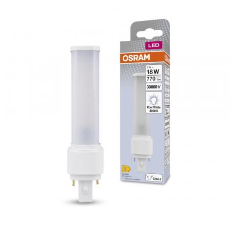 Osram Dulux D18 LED 2Pin G24d-2 4000K neutralweißes Licht  KVG/VVG 7W Ersatz 18W